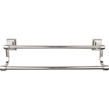 Top Knobs, Stratton Bath, 32" Double Towel Bar, Polished Nickel