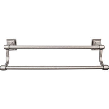 Top Knobs, Stratton Bath, 32" Double Towel Bar, Antique Pewter