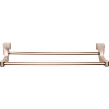 Top Knobs, Aqua Bath, 24" Double Towel Bar, Brushed Bronze