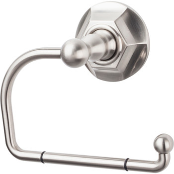 Top Knobs, Edwardian Bath, Tissue Hook Hex Backplate, Brushed Satin Nickel