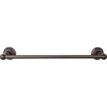 Top Knobs, Edwardian Bath, 18" Towel Bar Hex Backplate, Oil Rubbed Bronze