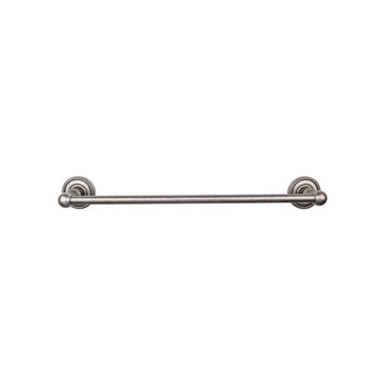 Top Knobs, Edwardian Bath, 24" Towel Bar Rope Backplate, Antique Pewter