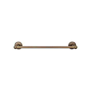 Top Knobs, Edwardian Bath, 24" Towel Bar Rope Backplate, German Bronze