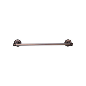 Top Knobs, Edwardian Bath, 30" Towel Bar Beaded Backplate, Oil Rubbed Bronze