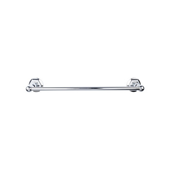 Top Knobs, Edwardian Bath, 30" Towel Bar Hex Backplate, Polished Chrome