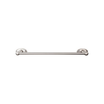 Top Knobs, Edwardian Bath, 30" Towel Bar Oval Backplate, Brushed Satin Nickel