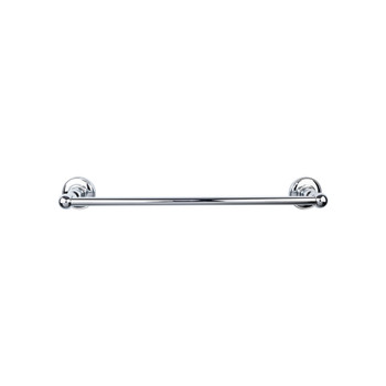 Top Knobs, Edwardian Bath, 30" Towel Bar Plain Backplate, Polished Chrome