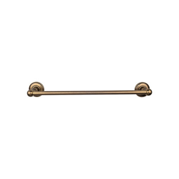 Top Knobs, Edwardian Bath, 30" Towel Bar Plain Backplate, German Bronze