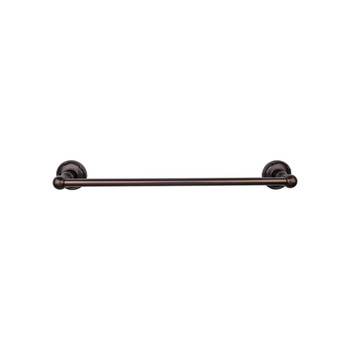 Top Knobs, Edwardian Bath, 30" Towel Bar Ribbon Backplate, Oil Rubbed Bronze