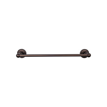 Top Knobs, Edwardian Bath, 30" Towel Bar Rope Backplate, Oil Rubbed Bronze