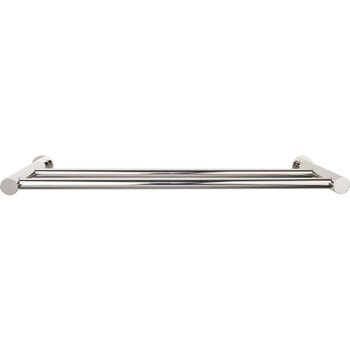 Top Knobs, Hopewell Bath, 19 1/2" Double Towel Bar, Polished Nickel