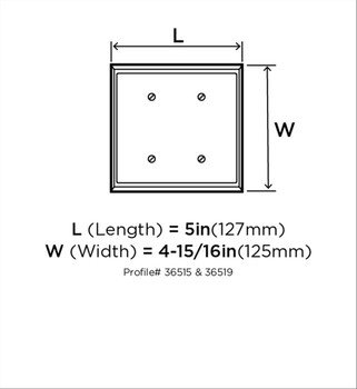 Amerock, Mulholland, 2 Toggle Wall Plate, Oil Rubbed Bronze - technical