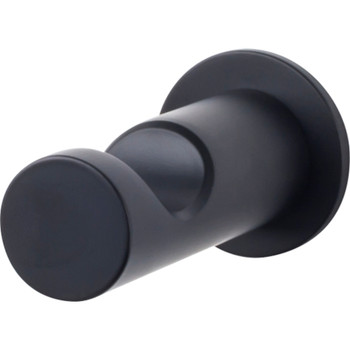 Top Knobs, Hopewell Bath, Single Hook, Flat Black