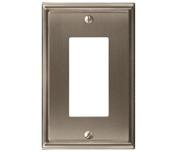 Amerock, Mulholland, 1 Rocker Wall Plate, Satin Nickel