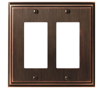 Amerock, Mulholland, 2 Rocker Wall Plate, Oil Rubbed Bronze