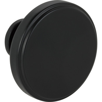 Jeffrey Alexander, Richard, 1 3/4" Round Knob, Matte Black - Alt Image 1