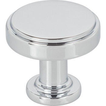 Jeffrey Alexander, Richard, 1 1/4" Round Knob, Polished Chrome