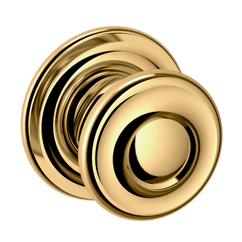 Baldwin, 1 1/2" Knob Backplate, Lifetime Polished Brass