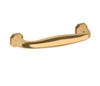 Baldwin, Severin Fayerman, 4" Curved Pull, Unlacquered Brass