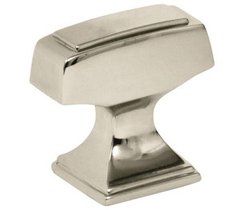 Amerock, Mulholland, 1 1/4" Rectangle Knob, Polished Nickel