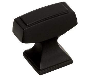 Amerock, Mulholland, 1 1/4" Rectangle Knob, Black Bronze