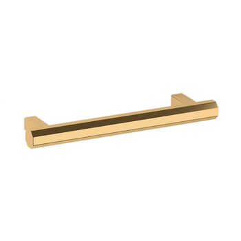 Baldwin, Octagonal, 4" Bar Pull, Lifetime Polished Brass