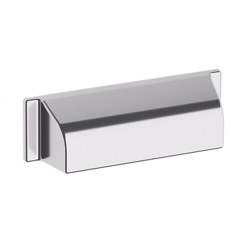 Baldwin, Cup Pull, 4" Transitional Cup Pull, Polished Chrome