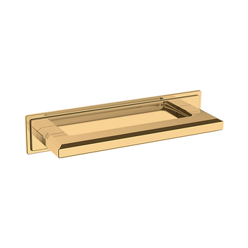 Baldwin, 4" Transitional Back Plate, Lifetime Polished Brass