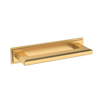 Baldwin, 4" Transitional Back Plate, Satin Brass