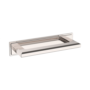 Baldwin, 4" Transitional Backplate, Polished Nickel