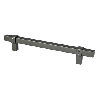 Berenson, Rivet Rebel, 6 5/16" (160mm) Bar Pull, Slate