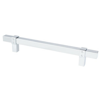 Berenson, Rivet Rebel, 6 5/16" (160mm) Bar Pull, Polished Chrome