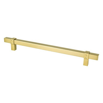 Berenson, Rivet Rebel, 8 13/16" (224mm) Bar Pull, Modern Brushed Gold