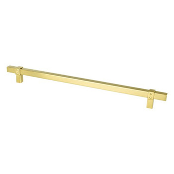 Berenson, Rivet Rebel, 12" (305mm) Bar Appliance Pull, Modern Brushed Gold