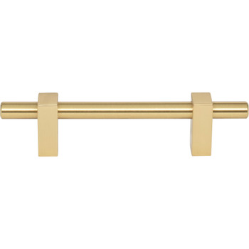 Jeffrey Alexander, Larkin 1, 3 3/4" (96mm) Bar Pull, Brushed Gold - alt image 1