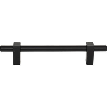 Jeffrey Alexander, Larkin 1, 5 1/16" (128mm) Bar Pull, Matte Black - alt image 1