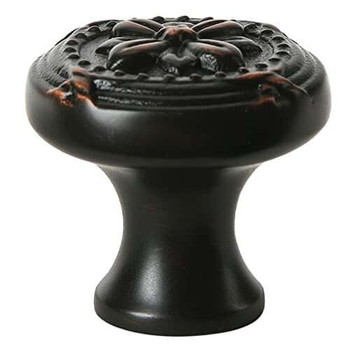 Emtek, Ribbon and Reed, 1 3/4" Round Knob, Oil Rubbed Bronze