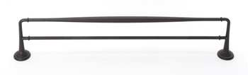 Alno, Charlie's Collection, 24" Double Towel Bar, Chocolate Bronze