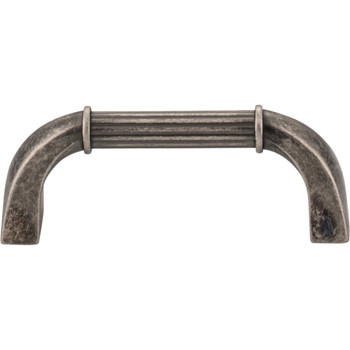 Jeffrey Alexander, Cordova, 3" Straight Pull, Distressed Pewter - alternate view