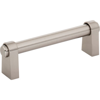 Top Knobs, Coddington, Lawrence, 3 3/4" (96mm) Straight Pull, Brushed Satin Nickel - alt view