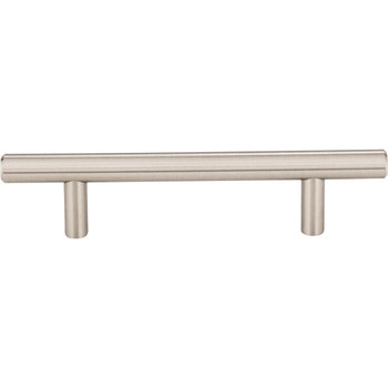 Elements, Naples, 3 3/4" (96mm), 6 1/8" Total Length Bar Pull, Satin Nickel - alternate view