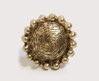 Emenee, Premier Collection, Charisma, 1 1/8" Bead Edge Texture Small Round Knob