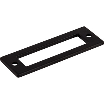 Top Knobs, Lynwood, Hollin, 3" (76mm) Pull Backplate, Flat Black - alt view