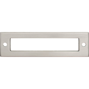 Top Knobs, Lynwood, Hollin, 3 3/4" (96mm) Pull Backplate, Brushed Satin Nickel