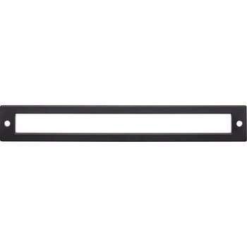 Top Knobs, Lynwood, Hollin, 7 9/16" (192mm) Pull Backplate, Flat Black