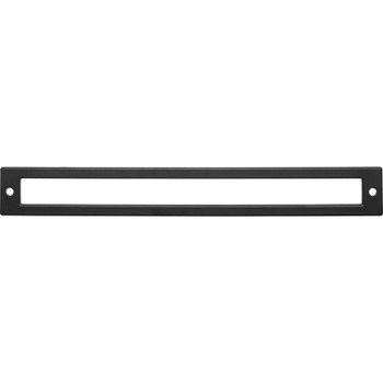 Top Knobs, Lynwood, Hollin, 8 13/16" (224mm) Pull Backplate, Flat Black