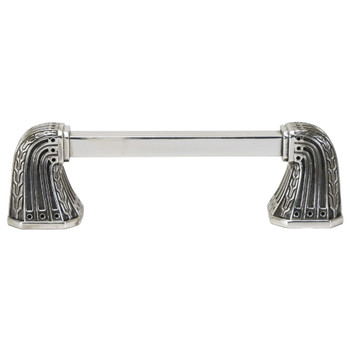 Edgar Berebi, Urban Metro, Saville, 3" (76mm) Straight Pull, Burnish Silver Plate