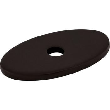 Top Knobs, Sanctuary, 1 1/4" Oval Knob Backplate, Oil Rubbed Bronze - alt view