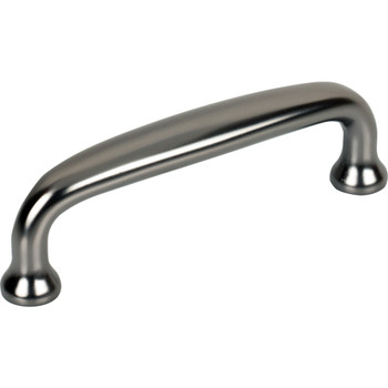 Top Knobs, Dakota, Charlotte, 3" (76mm) Straight Pull, Ash Gray - alt view