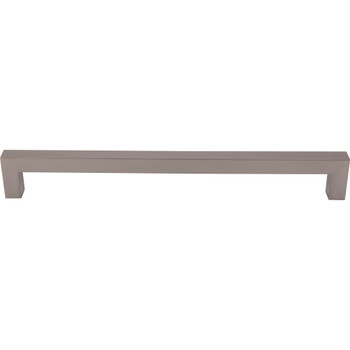 Top Knobs, Nouveau / Appliance, Square Bar, 18" Straight Appliance Pull, Ash Gray